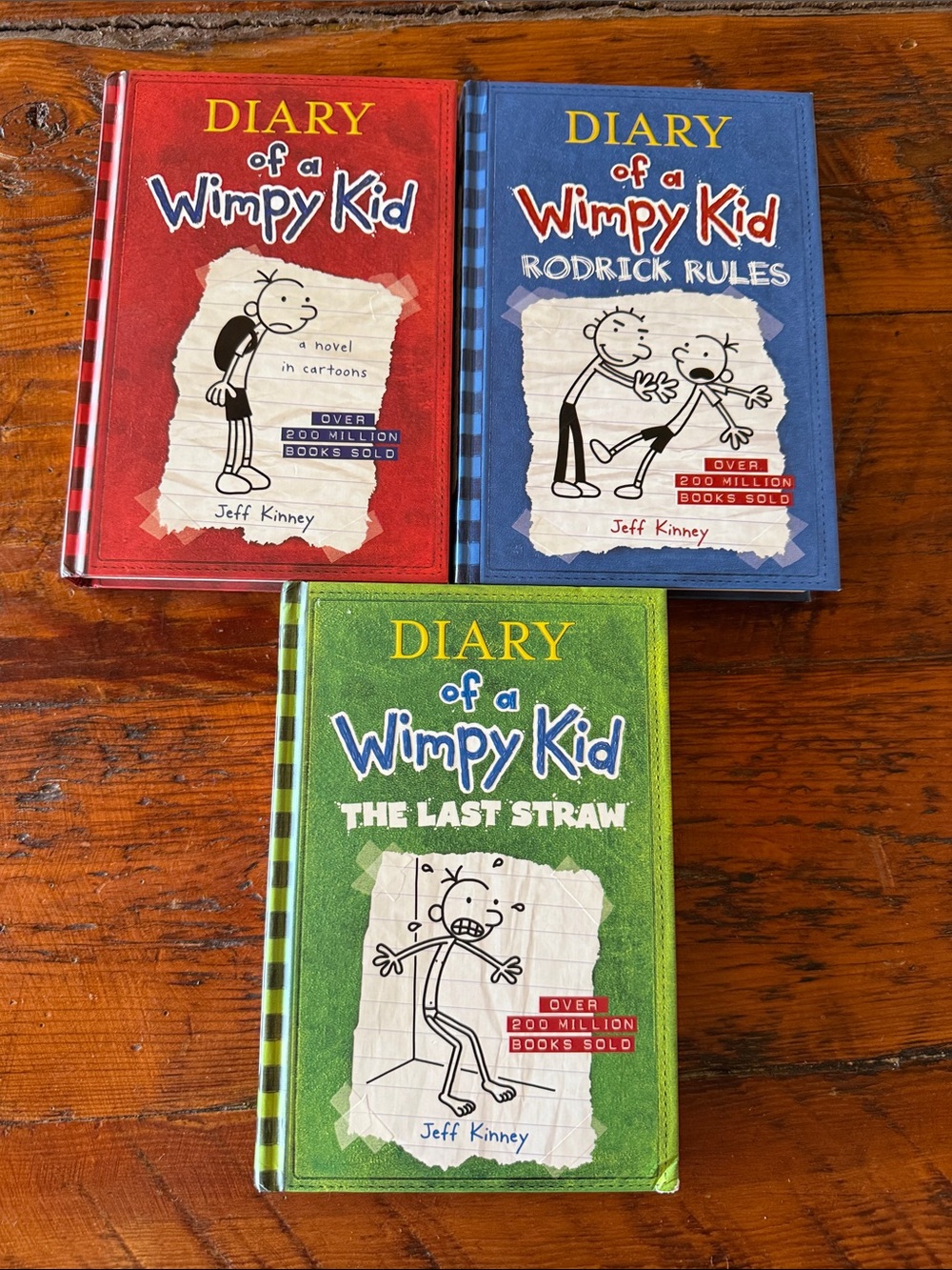 Diary of a Wimpy Kid Kids Books 1-3 hardcover